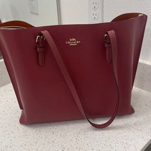 Coach Mollie Tote Red